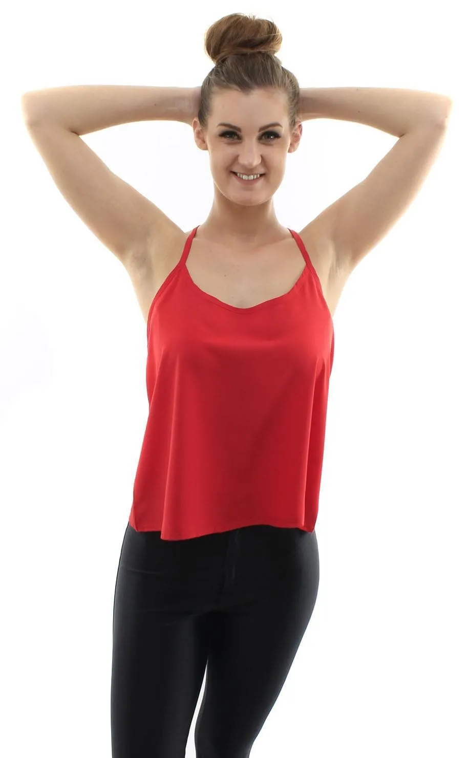 Womens Sleeveless Strappy Top