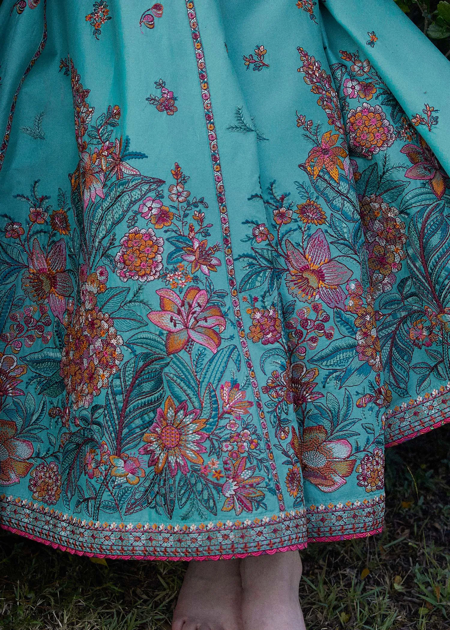 Zaiba Eid Stitched Lawn '24 - Jheel